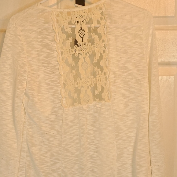 (1209) M Fasis Woman's Lace Blouse, Size: Small, Color: White - Picture 8 of 14